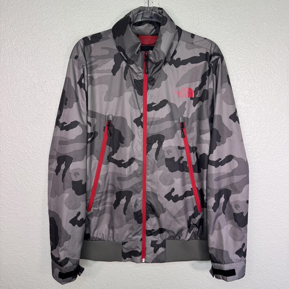 The North Face Jacket Mens Large Camo Sasquatch Big Foot Yeti Print Full Zip